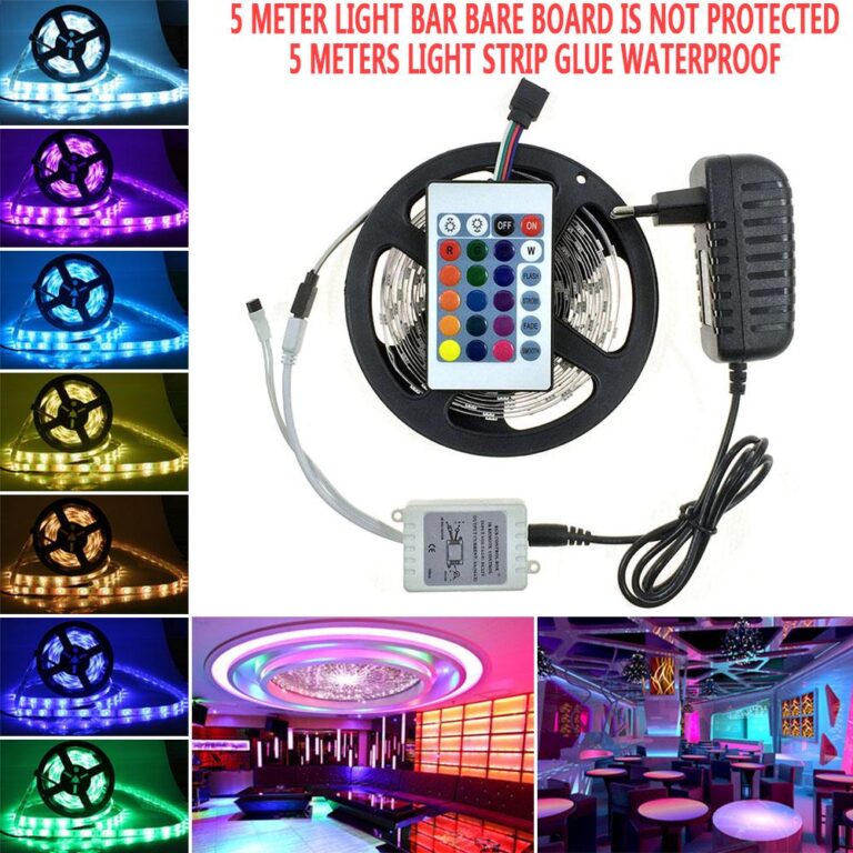 IP65 Flexible LED Strip Light 5M Roll 2835 SMD RGB LED Color Changing ...