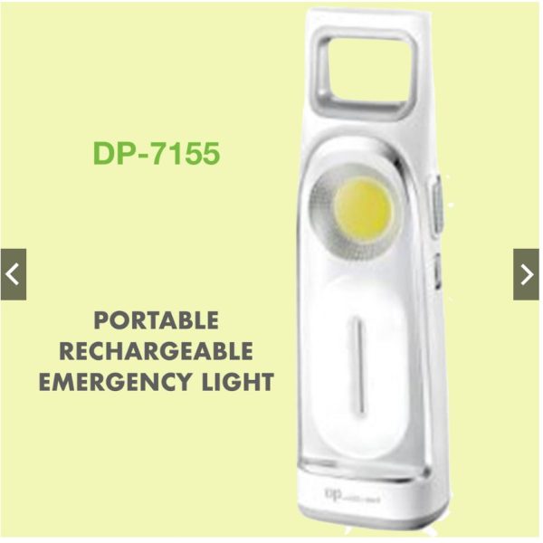 DP LED 2in1 Portable Rechargeable Emergency Light Torch DP-7155 / Chip-on-board LED - Image 5