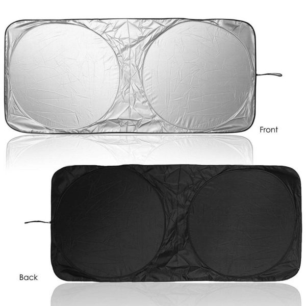 folding jumbo front car window sun shade main 1