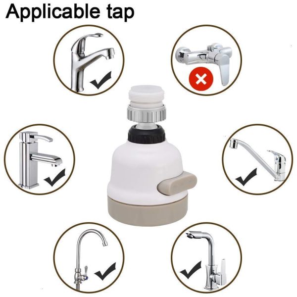 360 Movable Universal Splashproof Head Kitchen Tap 5