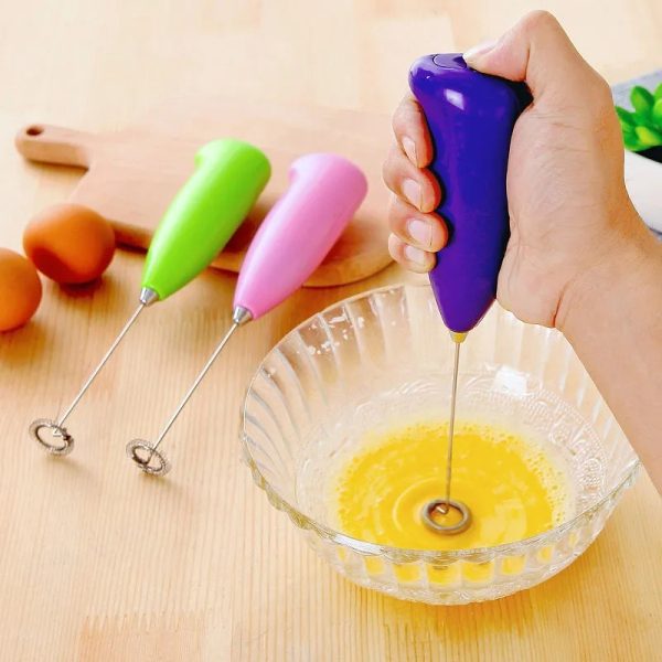 Kitchen Electric Mini Handle Cooking Eggbeater Juice Hot Drinks Milk Frother Coffee Stirrer Foamer Whisk