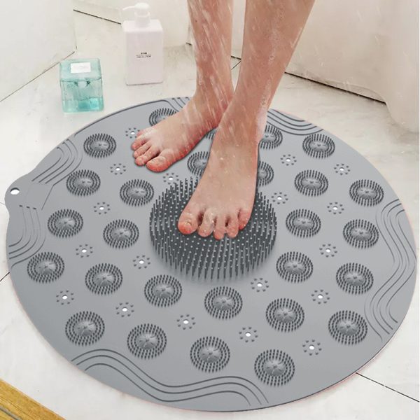 europe round silicone bathroom floor mat main 0