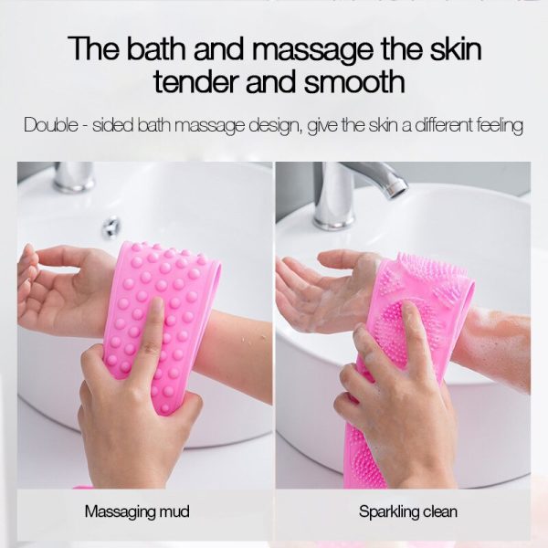 silicone bath brushes towels rubbing bac main 2