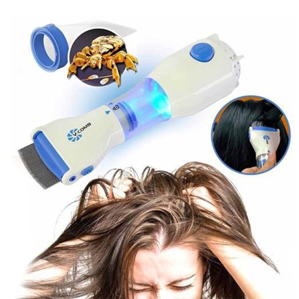 V Comb Electric head lice vacuum comb 05