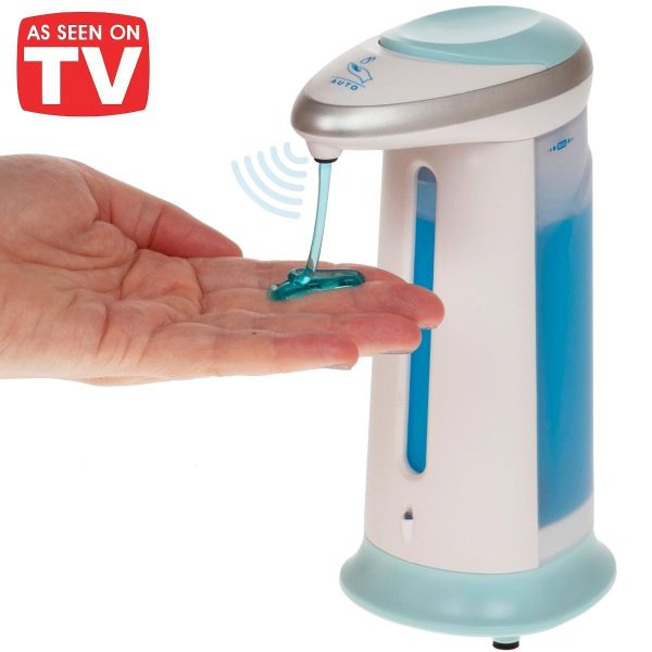 Soap Magic Automatic Soap Dispenser - Automatic Hands Free Touch Less Liquid Soap Dispenser, Battery Operated Sensor Touchless Soap Magic Hand Sanitizer Dispenser