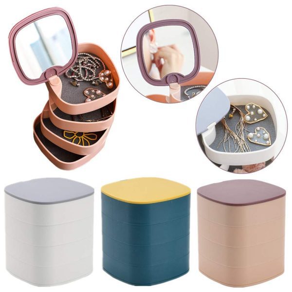 Rotating Jewellery Box with Mirror 1