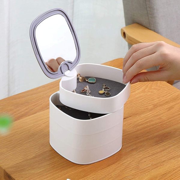 Rotating Jewellery Box with Mirror