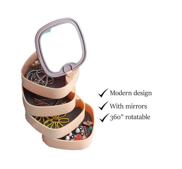 Rotating Jewellery Box with Mirror 4