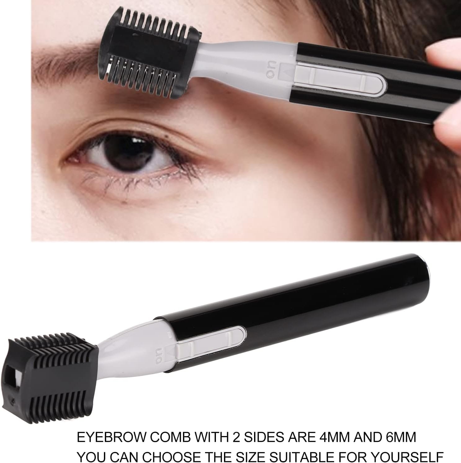 Geemy Ear Nose Eyebrow Facial Hair Shaving Trimmer with Double Sizes Comb Removable Cutter - GM-518 Geemy Ear Nose Eyebrow Facial Hair Shaving Trimmer with Double Sizes Comb Removable Cutter - GM-518 - Image 3