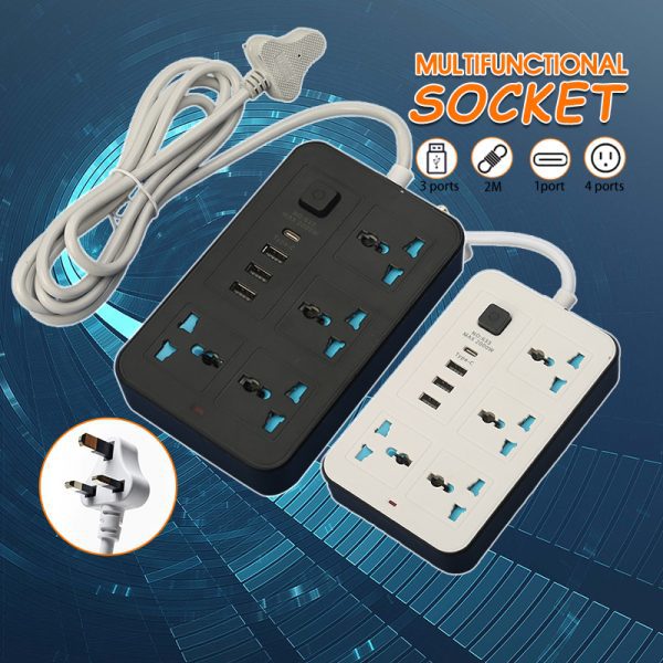 Universal Power Strip Extension Plug Power Socket