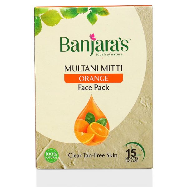 Banjaras Multani Mitti Orange Face Pack Powder 2