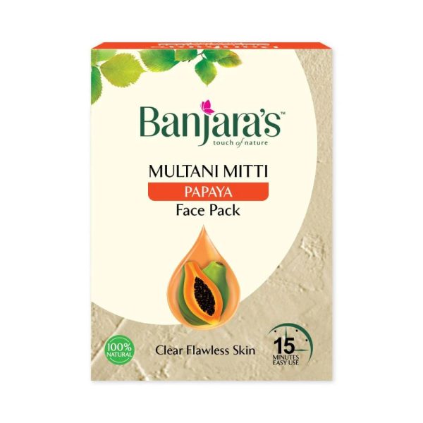 Banjara's Multani Mitti Papaya Face Pack Powder