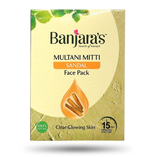 Banjara's Multani Mitti Sandal Face Pack Powder