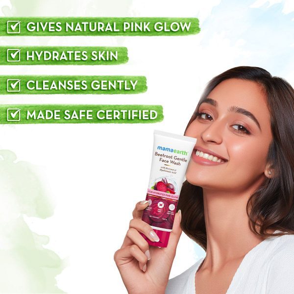 Mamaearth Beetroot Gentle Face Wash 2