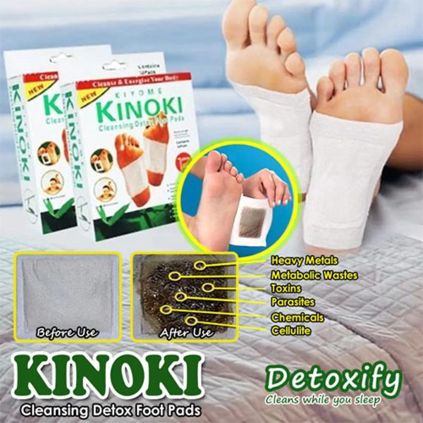 Kinoki Cleansing Detox Foot Pad - Vital Plaster for Feet - 10 Pads - Image 3