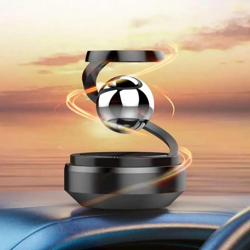 Car Interior Fragrance Diffuser Solar Powered Rotating Aromatherapy Diffuser - Decorative Home Aroma Diffuser for Living Room, Bedroom, Office Car Interior Fragrance Diffuser Solar Powered Rotating Aromatherapy Diffuser - Decorative Home Aroma Diffuser for Living Room, Bedroom, Office - Image 4