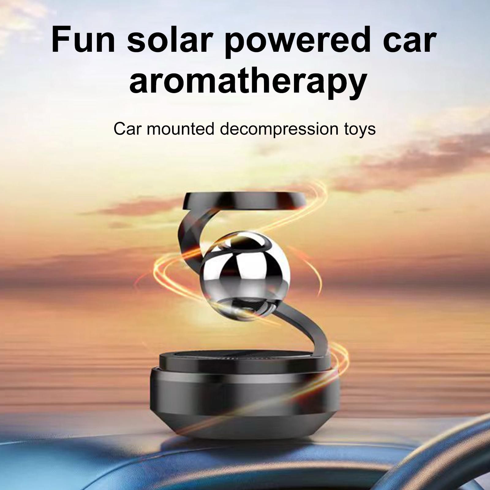 Car Interior Fragrance Diffuser Solar Powered Rotating Aromatherapy Diffuser - Decorative Home Aroma Diffuser for Living Room, Bedroom, Office Car Interior Fragrance Diffuser Solar Powered Rotating Aromatherapy Diffuser - Decorative Home Aroma Diffuser for Living Room, Bedroom, Office - Image 5