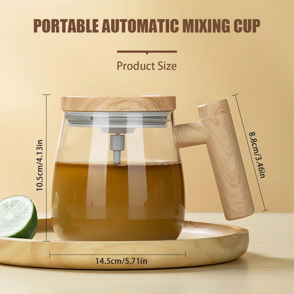 Electric Mixing Cups 400ml Self Stirring Mixing Cup with Lid For Office/Kitchen/Travel/Home Coffee/Tea/Drinks Electric Mixing Cups 400ml Self Stirring Mixing Cup with Lid For Office/Kitchen/Travel/Home Coffee/Tea/Drinks - Image 3