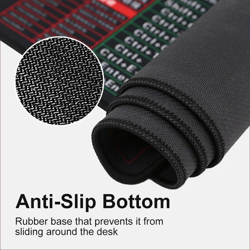 Large Mouse Pad with Essential Shortcuts Quick Key Super Anti-Slip Gaming Mouse Pad - 80cm x 30cm Large Mouse Pad with Essential Shortcuts Quick Key Super Anti-Slip Gaming Mouse Pad - 80cm x 30cm - Image 2