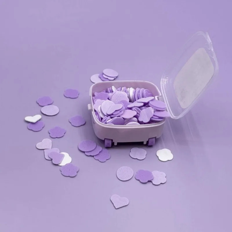 Portable Travel Soap 100 Pcs Disposable Paper Hand Washing Toilet Soap Slice Petal Soaps with Cute Box Portable Travel Soap 100 Pcs Disposable Paper Hand Washing Toilet Soap Slice Petal Soaps with Cute Box - Image 3