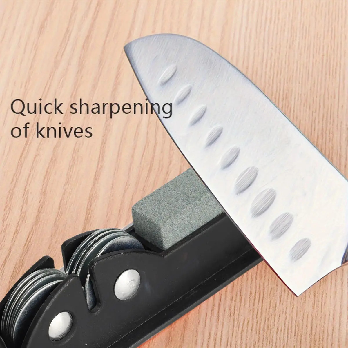 2 in 1 Professional Knife Sharpener Ceramic rod / Carbon Steel Two Section Sharpening Stone 2 in 1 Professional Knife Sharpener Ceramic rod / Carbon Steel Two Section Sharpening Stone - Image 3