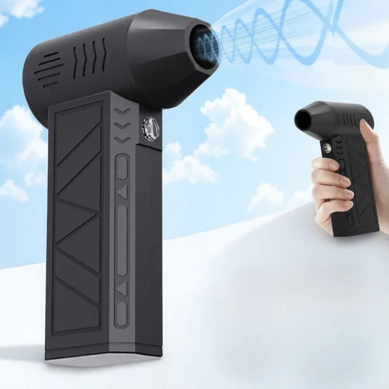 Cordless Jet Dry Air Dust Blower - Rechargeable 130000 RPM Turbo Jet Power Brushless Motor Air Blowing Vacuum Cleaner with 52m/s Wind Speed Cordless Jet Dry Air Dust Blower
