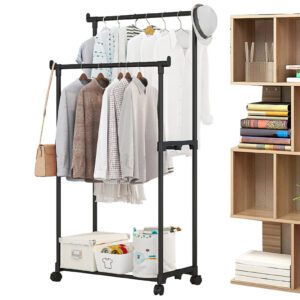 Double Pole Clothes Rack