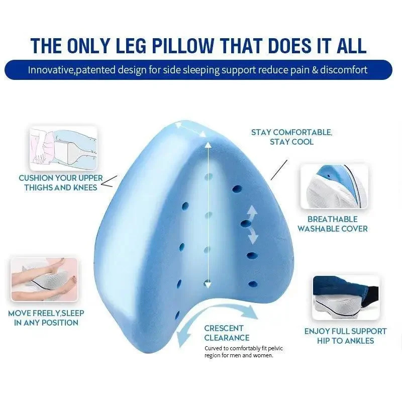 Side Lying Leg Pillow – Heart-Shaped Memory Foam Cushion for Ultimate Comfort & Pain Relief | Perfect for Pregnancy, Knee Support & Better Sleep Side Lying Leg Pillow – Heart-Shaped Memory Foam Cushion for Ultimate Comfort & Pain Relief | Perfect for Pregnancy, Knee Support & Better Sleep - Image 2