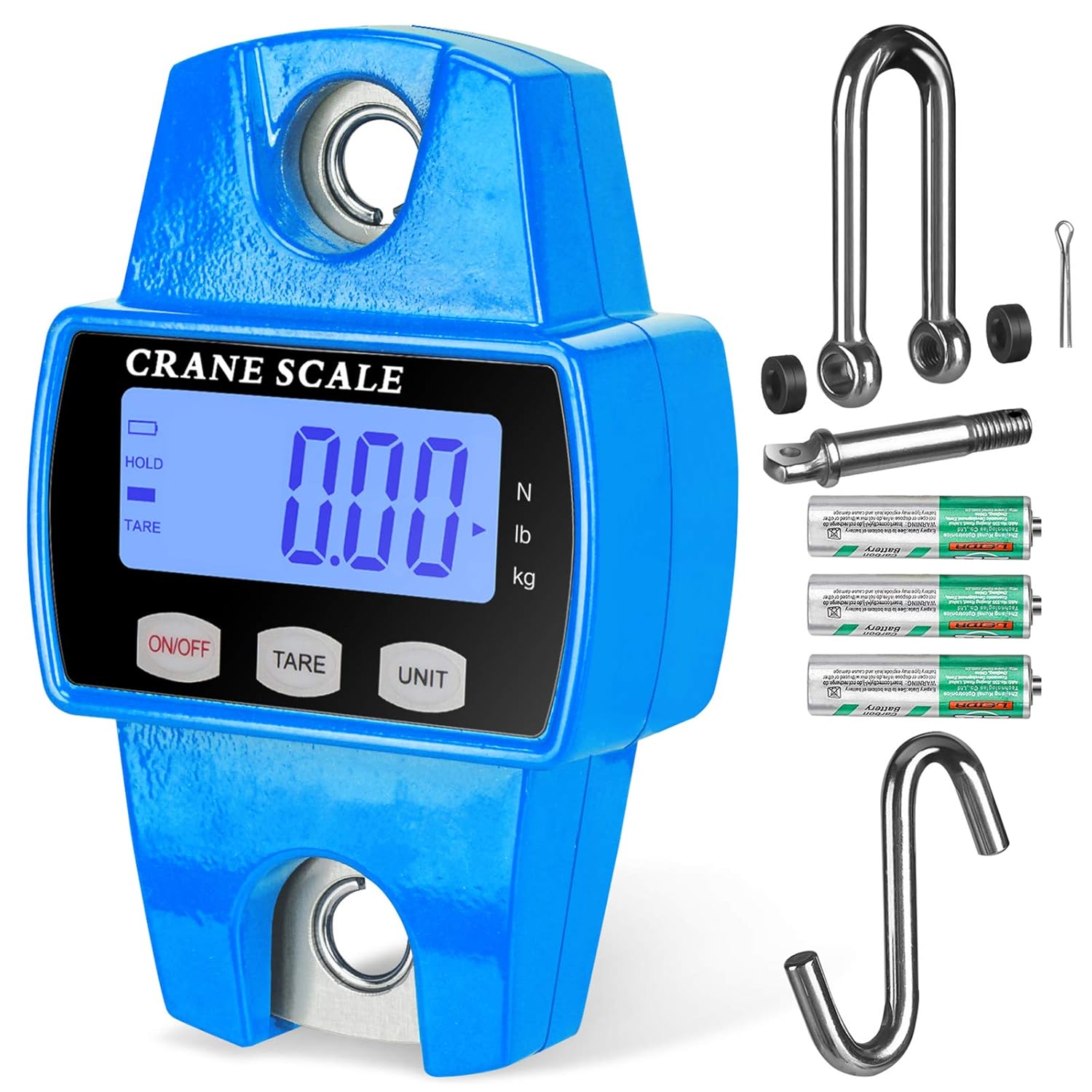 300kg Electronic Crane Scale Digital Hanging Hook Balance with LCD Display – Heavy Duty Stainless Steel 300kg Electronic Crane Scale Digital Hanging Hook Balance with LCD Display – Heavy Duty Stainless Steel - Image 5
