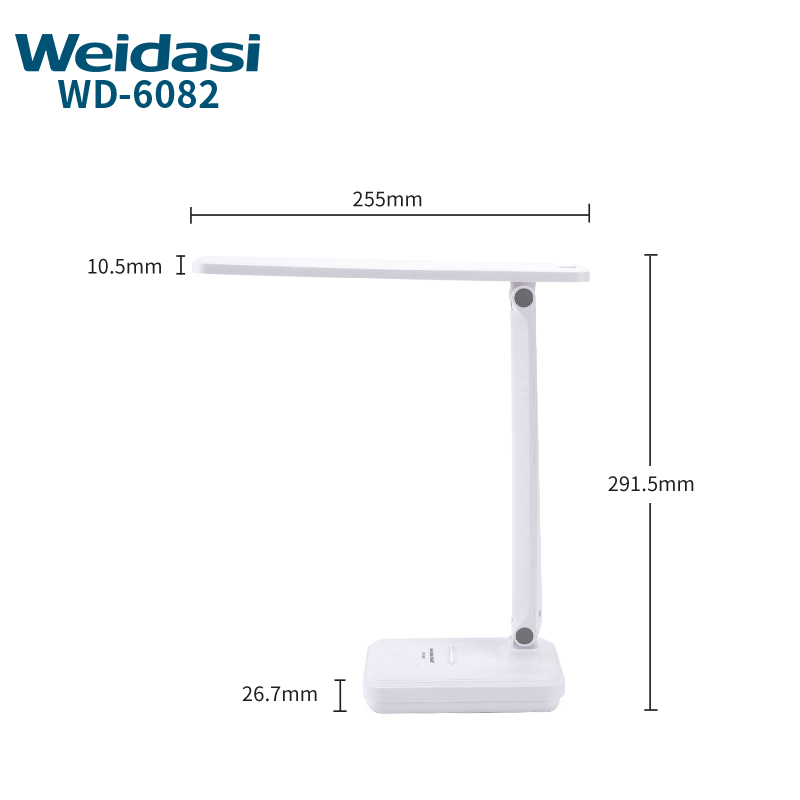 Weidasi WD-6082 Rechargeable LED Desk Lamp with 3 Light Modes – Natural Light, Warm White & Warm Light Weidasi WD-6082 Rechargeable LED Desk Lamp with 3 Light Modes – Natural Light, Warm White & Warm Light - Image 3