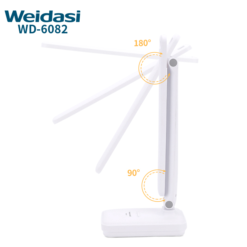 Weidasi WD-6082 Rechargeable LED Desk Lamp with 3 Light Modes – Natural Light, Warm White & Warm Light Weidasi WD-6082 Rechargeable LED Desk Lamp with 3 Light Modes – Natural Light, Warm White & Warm Light - Image 4