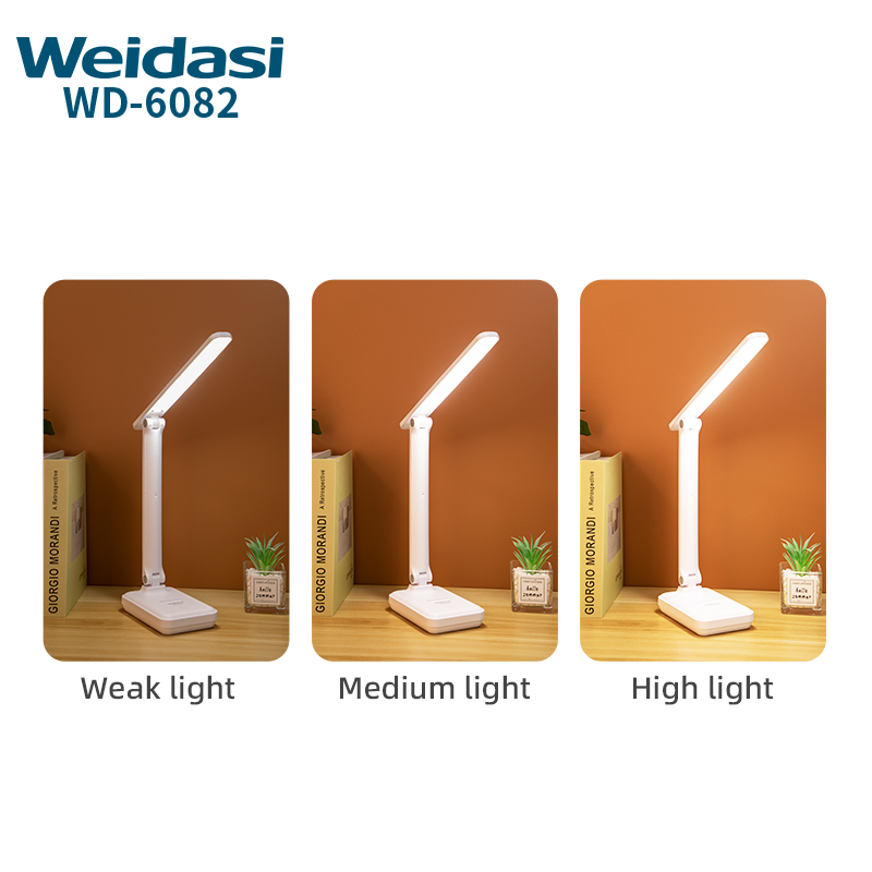 Weidasi WD-6082 Rechargeable LED Desk Lamp with 3 Light Modes – Natural Light, Warm White & Warm Light Weidasi WD-6082 Rechargeable LED Desk Lamp with 3 Light Modes – Natural Light, Warm White & Warm Light - Image 5