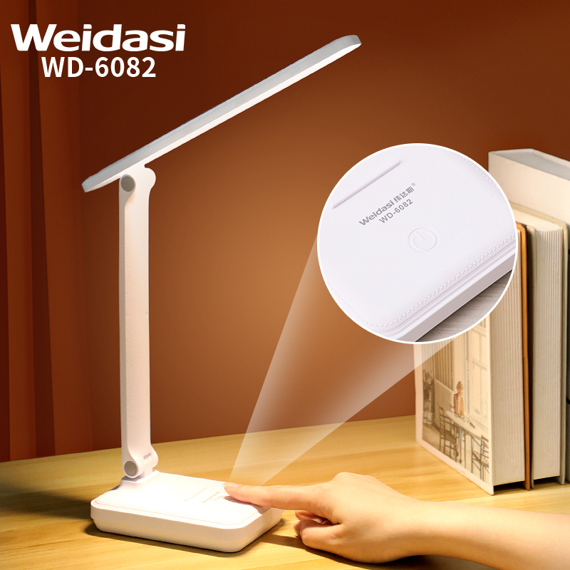 Weidasi WD-6082 Rechargeable LED Desk Lamp with 3 Light Modes – Natural Light, Warm White & Warm Light Weidasi WD-6082 Rechargeable LED Desk Lamp with 3 Light Modes – Natural Light, Warm White & Warm Light - Image 6