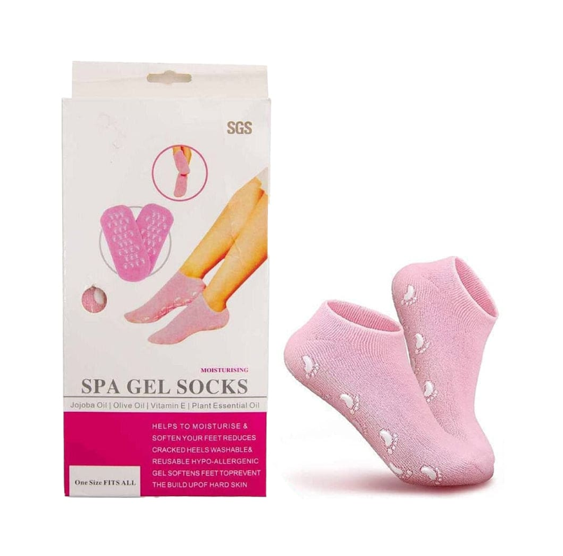 2 Pcs Reusable Spa Gel Socks for Cracked Heels & Dry Feet - Silicone Moisturizing Foot Care Socks for Soft & Smooth Feet 2 Pcs Reusable Spa Gel Socks for Cracked Heels & Dry Feet - Silicone Moisturizing Foot Care Socks for Soft & Smooth Feet - Image 6