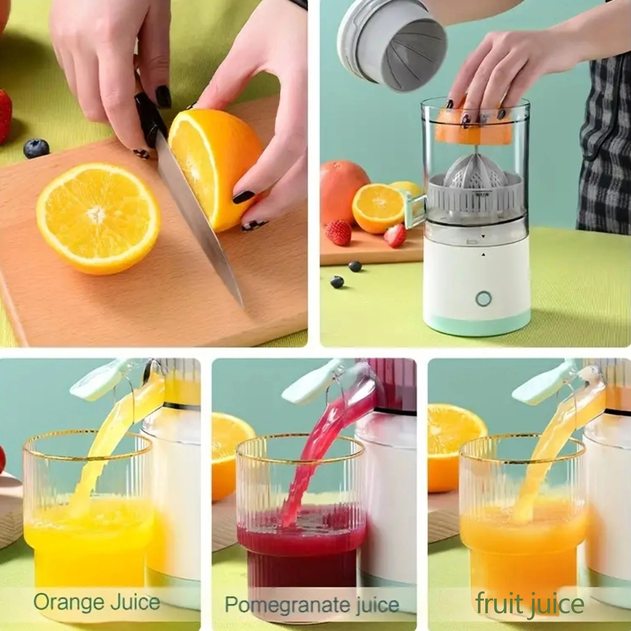 Automatic Electric Citrus Juicer | Portable USB Rechargeable Orange & Lemon Juicer Automatic Electric Citrus Juicer | Portable USB Rechargeable Orange & Lemon Juicer - Image 3