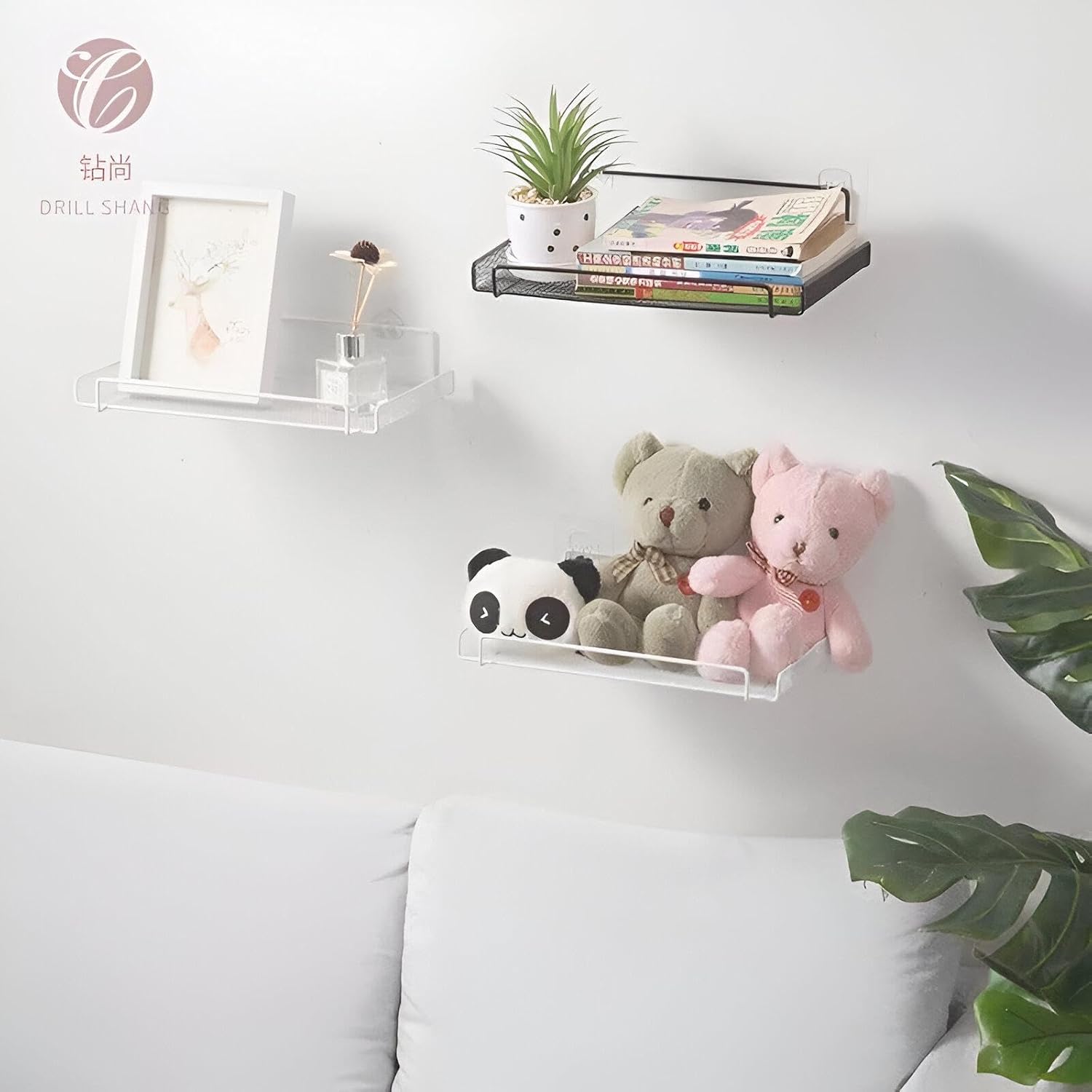 Wall Mounted WiFi Router Shelf Holder – No Drilling Adhesive Metal Rack for TV Box & Router Wall Mounted WiFi Router Shelf Holder – No Drilling Adhesive Metal Rack for TV Box & Router - Image 3