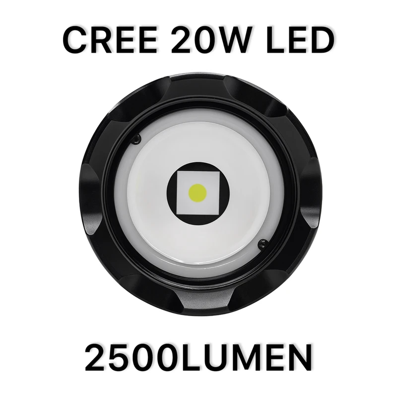 XA-B606 Aluminum Alloy Flashlight with Strong LED Light Long Range Rechargeable Light Adjustable Zoom + Side LED Light XA-B606 Aluminum Alloy Flashlight with Strong LED Light Long Range Rechargeable Light Adjustable Zoom + Side LED Light - Image 2