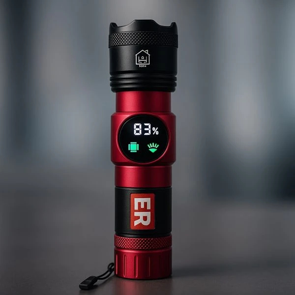 XA-B606 Aluminum Alloy Flashlight with Strong LED Light Long Range Rechargeable Light Adjustable Zoom + Side LED Light XA-B606 Aluminum Alloy Flashlight with Strong LED Light Long Range Rechargeable Light Adjustable Zoom + Side LED Light - Image 5