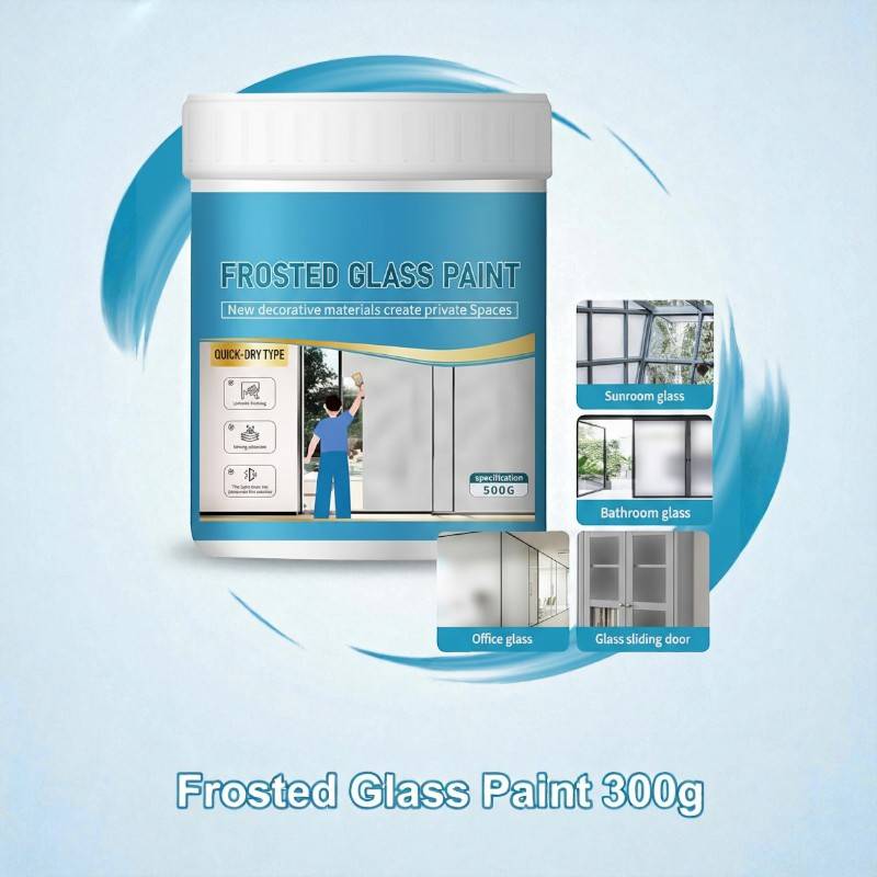 Frosted Glass Paint 300g – Privacy Window Frosting Water-Based Quick Dry Adhesion for Home & Office Glass Frosted Glass Paint 300g – Privacy Window Frosting Water-Based Quick Dry Adhesion for Home & Office Glass - Image 7