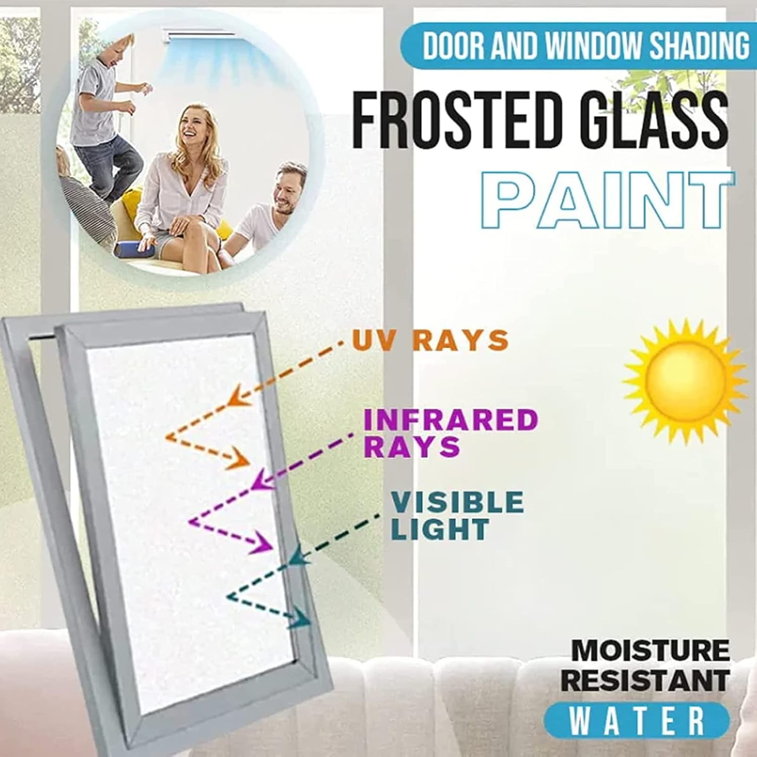 Frosted Glass Paint 300g – Privacy Window Frosting Water-Based Quick Dry Adhesion for Home & Office Glass Frosted Glass Paint 300g – Privacy Window Frosting Water-Based Quick Dry Adhesion for Home & Office Glass - Image 6