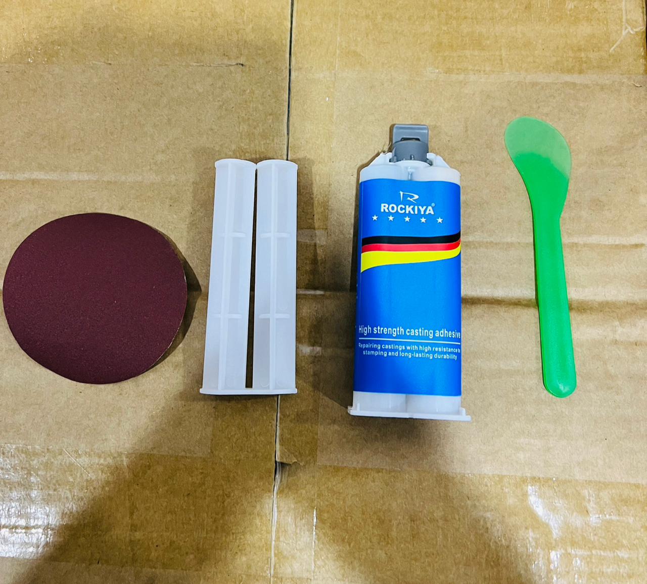 ROCKIYA Casting Adhesive 1200°C High Temp Foundry Glue – Heavy Duty Metal Repair Epoxy Adhesive - Leak Sealing & Plastic Bonding ROCKIYA Casting Adhesive