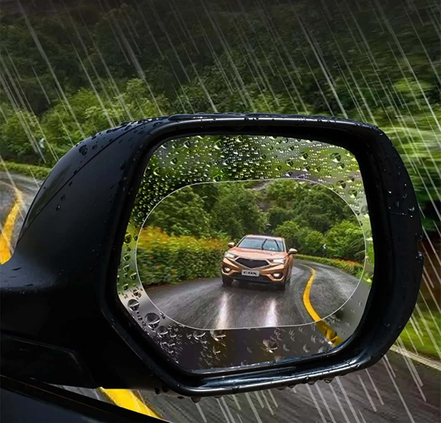 6PCS Rainproof Anti Fog Rearview Mirror Film for Cars – Waterproof Anti Scratch Nano Coating Side Mirror Protector for Safe Driving 6PCS Rainproof Anti Fog Rearview Mirror Film for Cars – Waterproof Anti Scratch Nano Coating Side Mirror Protector for Safe Driving - Image 5