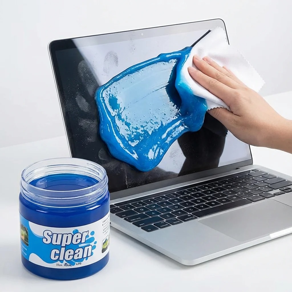 Super Clean Gel Multipurpose Dust Cleaning Gel 200g – Reusable Car Interior, Keyboard & Home Cleaning Putty Super Clean Gel Multipurpose Dust Cleaning Gel 200g – Reusable Car Interior, Keyboard & Home Cleaning Putty - Image 2