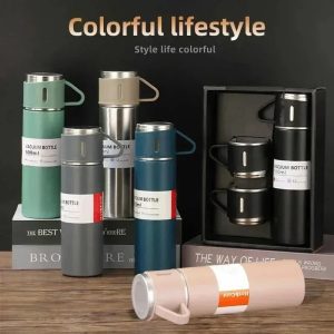 500ml Stainless Steel Vacuum Flask Set