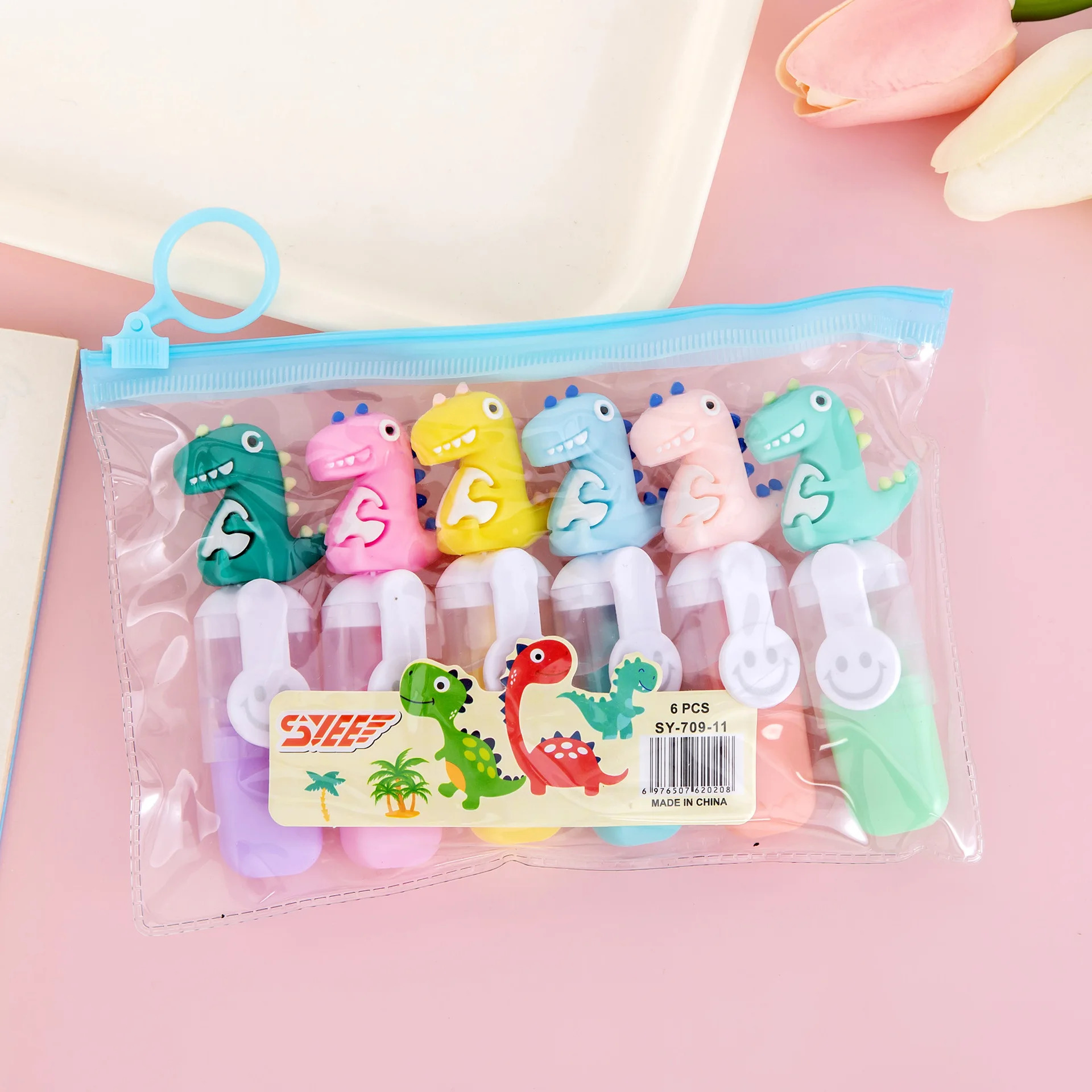 Cute Mini Highlighter Set 6pcs – Mini Marker Pens for Kids School Stationery Cute Mini Highlighter Set 6pcs – Mini Marker Pens for Kids School Stationery - Image 6
