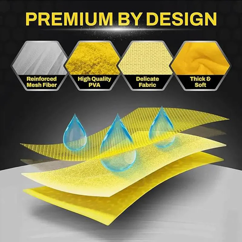 PVA Car Wash Towel Microfiber Synthetic Ultra Absorbent Quick Dry Scratch-Free Cleaning Cloth PVA Car Wash Towel Microfiber Synthetic Ultra Absorbent Quick Dry Scratch-Free Cleaning Cloth - Image 5