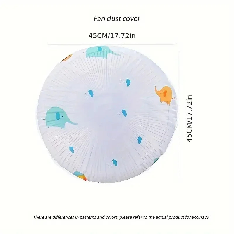 Universal Fan Dust Cover Waterproof Reusable Round Protector Cover Suitable for Home, Office, School & Travel - Random Colors Universal Fan Dust Cover Waterproof Reusable Round Protector Cover Suitable for Home, Office, School & Travel - Random Colors - Image 5