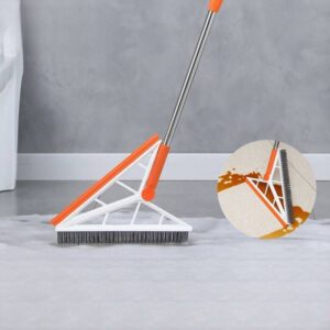 2-in-1 Silicone Floor Wiper & Brush