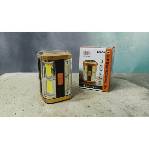 Solar LED Lamp with 4 Powerful Warm Lights & Integrated Solar Panel - Outdoor Camping Waterproof Garden Light Solar LED Lamp with 4 Powerful Warm Lights & Integrated Solar Panel - Outdoor Camping Waterproof Garden Light - Image 3